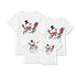 Christmas parent-child family clothing cartoon Christmas snowman printed short sleeve t-shirt